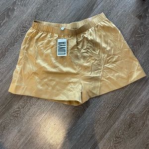 NWT Rare Gold Lunya Washable Silk Boxers